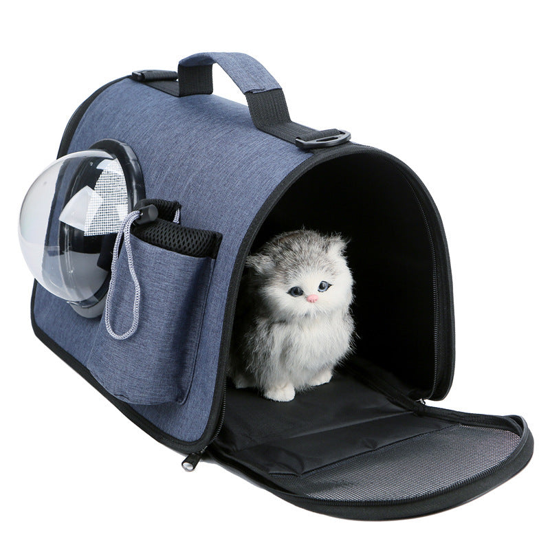 Crossbody Cat Carrier Bag for Outdoor Day Trips, for cats.