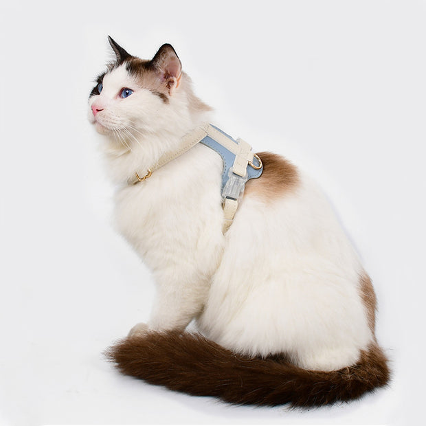Adjustable Pet Harness & Leash Set – Vest for Dogs & Cats