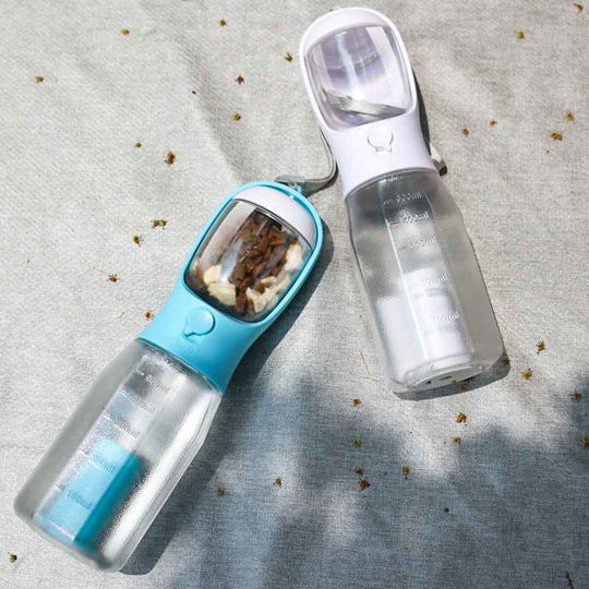 Portable Dog Water Cup with Built-in Garbage Bag Holder for Outdoor Use – side view