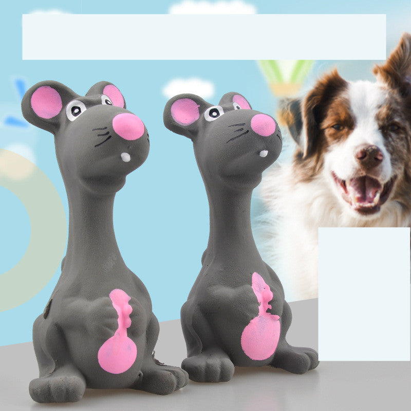 Latex Squeaky Mouse Chew Toy for Fetch and Chewing, for dogs.