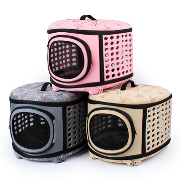 Foldable EVA Pet Carrier – Airline-Approved Waterproof Travel Tote for Cats & Small Dogs – features