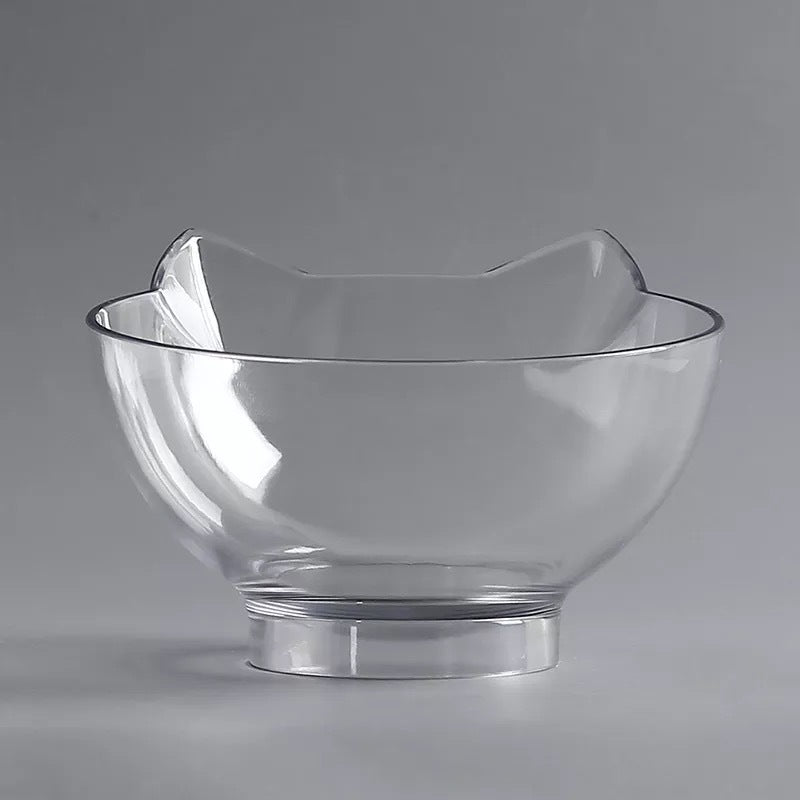 Anti-vomiting cat bowl with tilted design promoting digestive health and reducing regurgitation