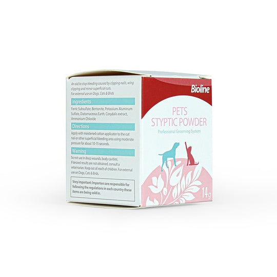 Hemostatic Styptic Powder – Nail Bleeding Stopper for Pets – side view