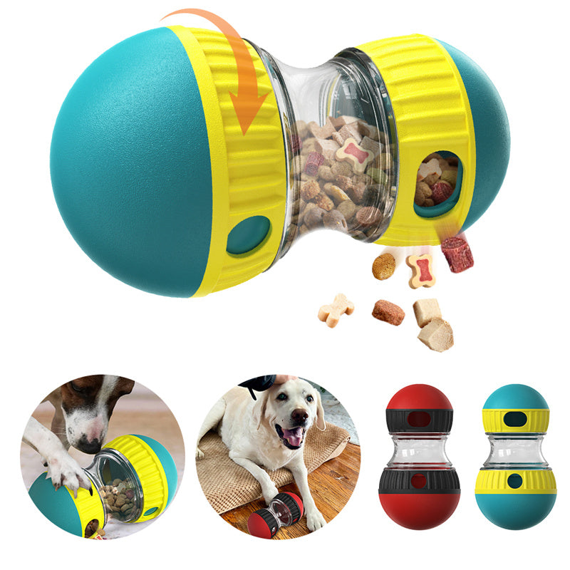 Food Dispensing Dog Toy Tumbler Leaky Food Ball Puzzle Toys Interactive Slowly Feeding Protect Stomach Increase Intelligence Pets Toy Pet Products - kindoPet