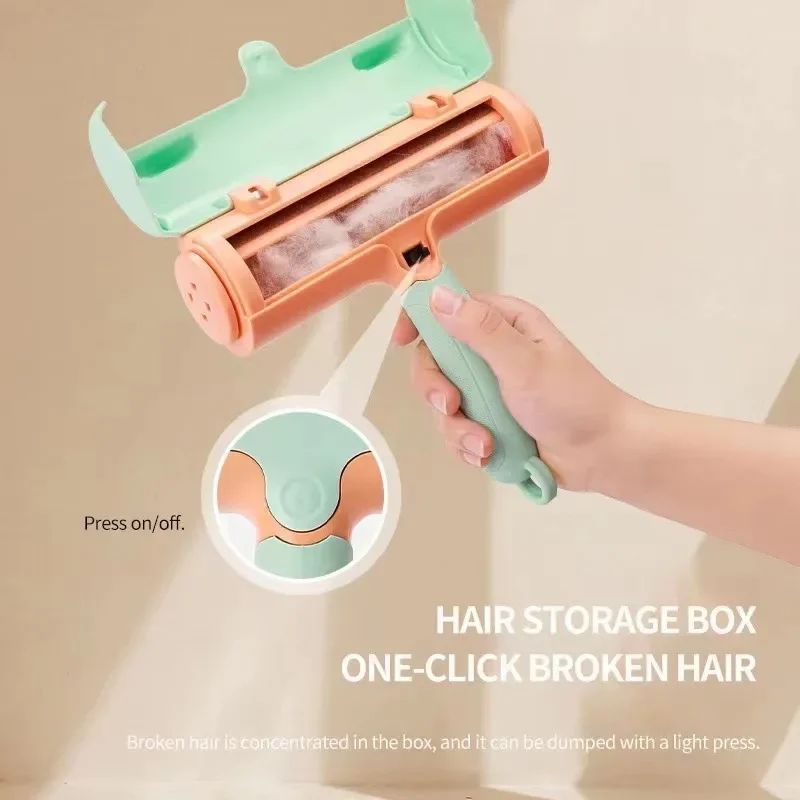 Two-Way Static Hair Removal Brush for Home and Pets, for dogs and cats.