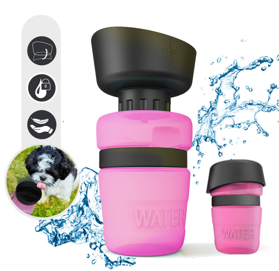 Portable Silicone Squeeze Water Bottle for Pets
