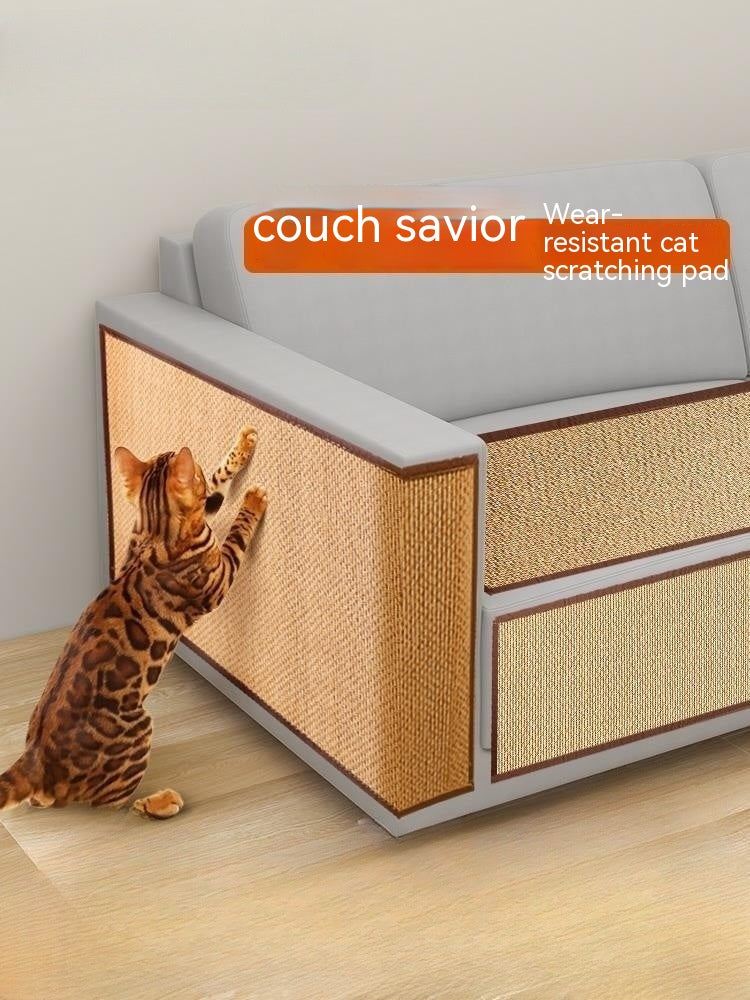 Bamboo Scratch Pad for Sofas and Walls, Cat Scratcher, for cats.