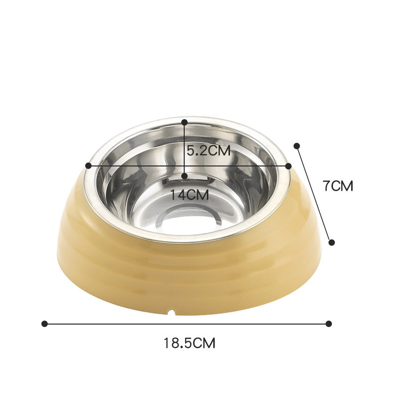 Stainless Steel Cat Bowl with a Matching Stand Option, for cats.