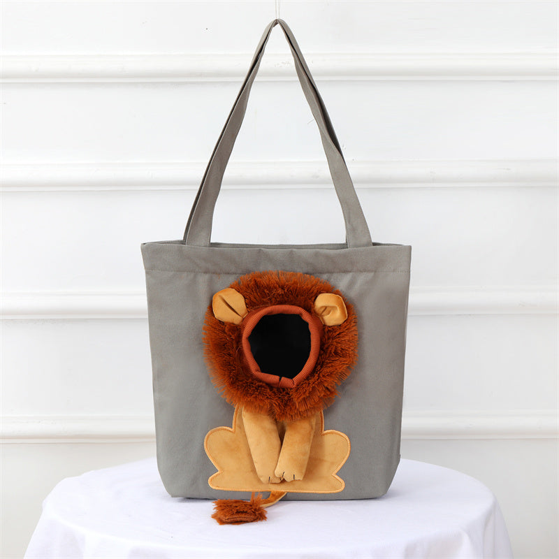 Cotton Canvas Pet Shoulder Bag, for dogs and cats.