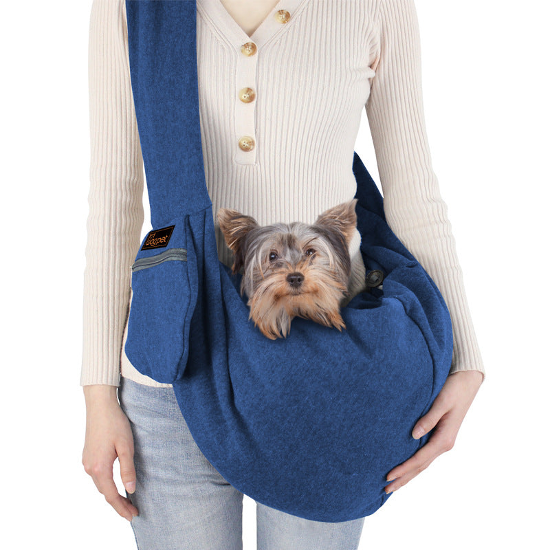 Breathable Diagonal-Strap Chest Backpack, for dogs.