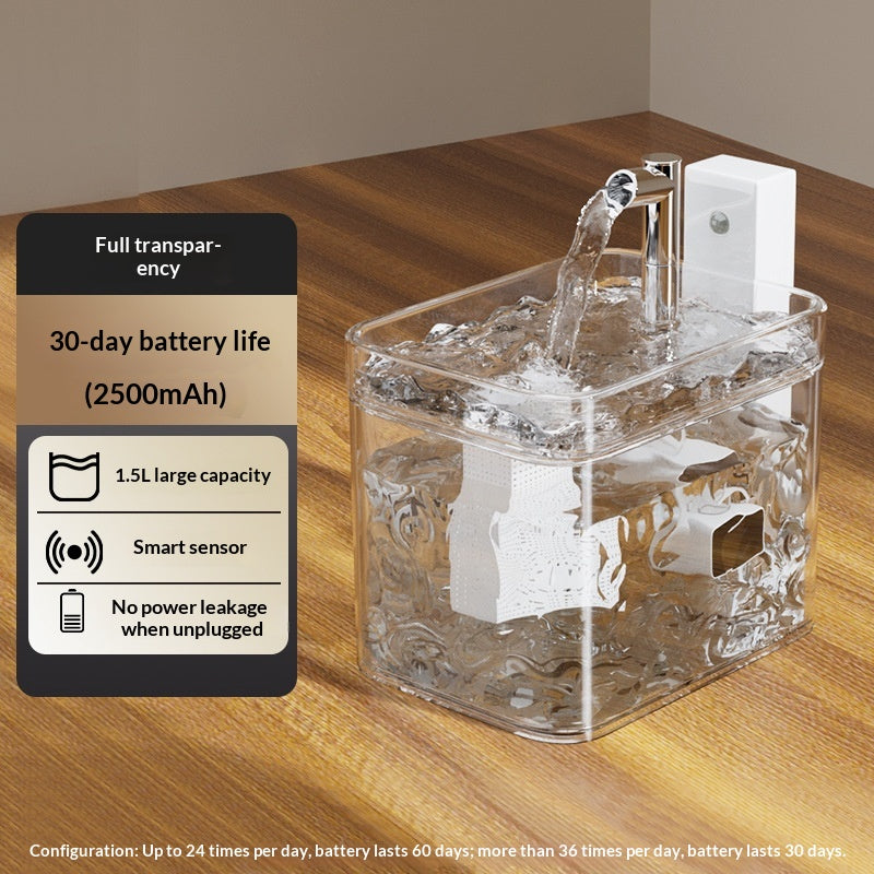 Wireless Sensor Smart Water Fountain, for cats.