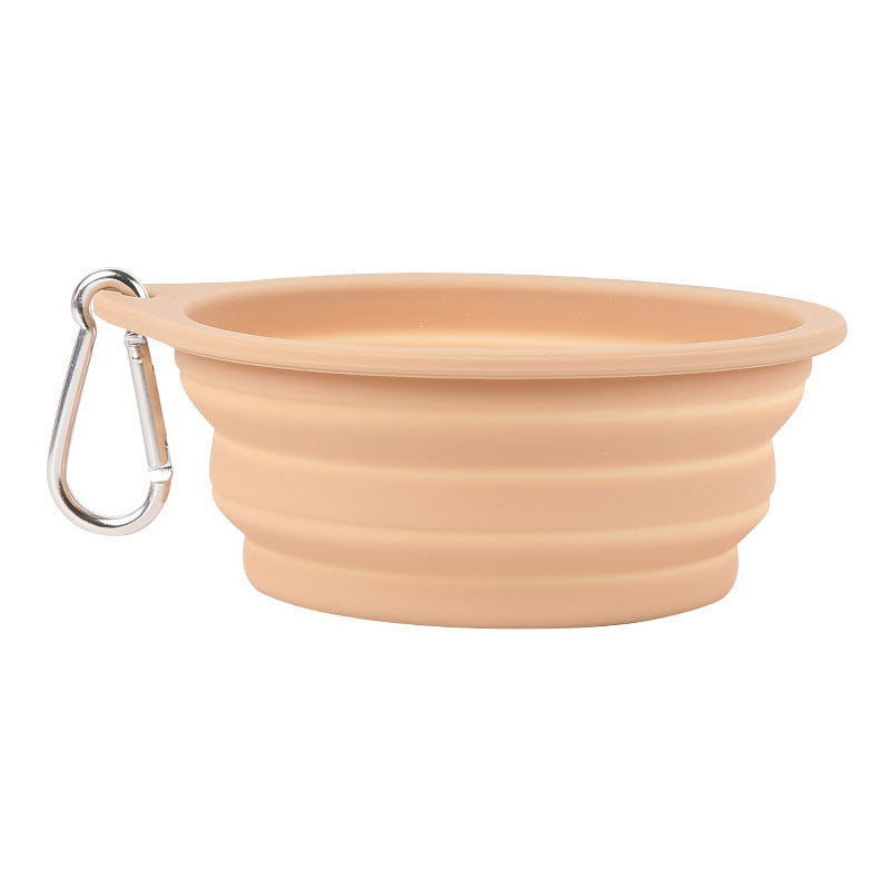 Foldable Silicone Travel Bowl, for dogs.