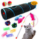 12-Piece Cat Toy Variety Pack – Wand, Mouse, Tunnel & Spring
