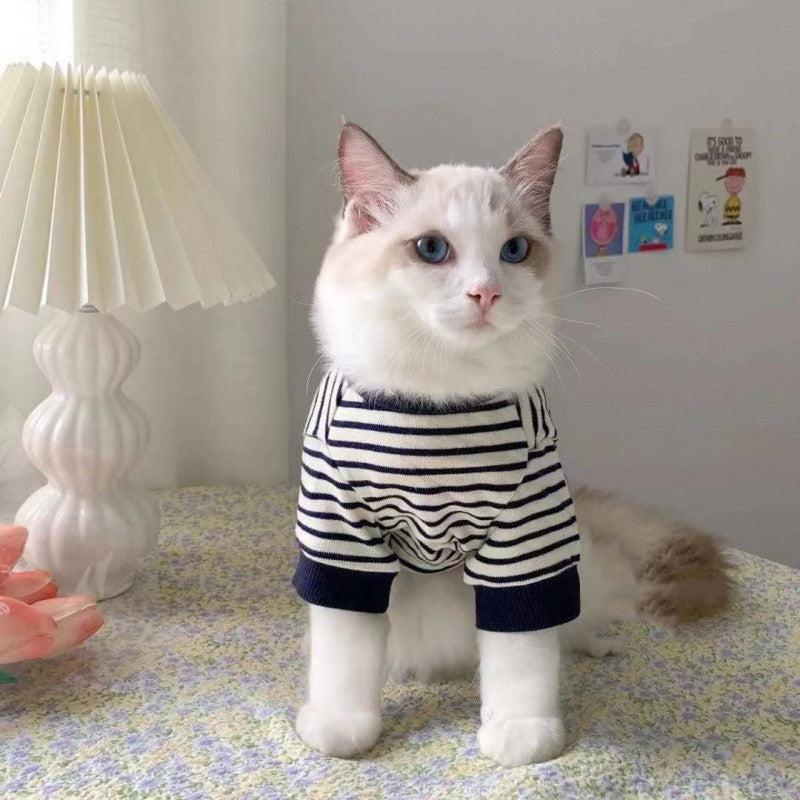 Winter Striped Sweater Vest, for dogs and cats.