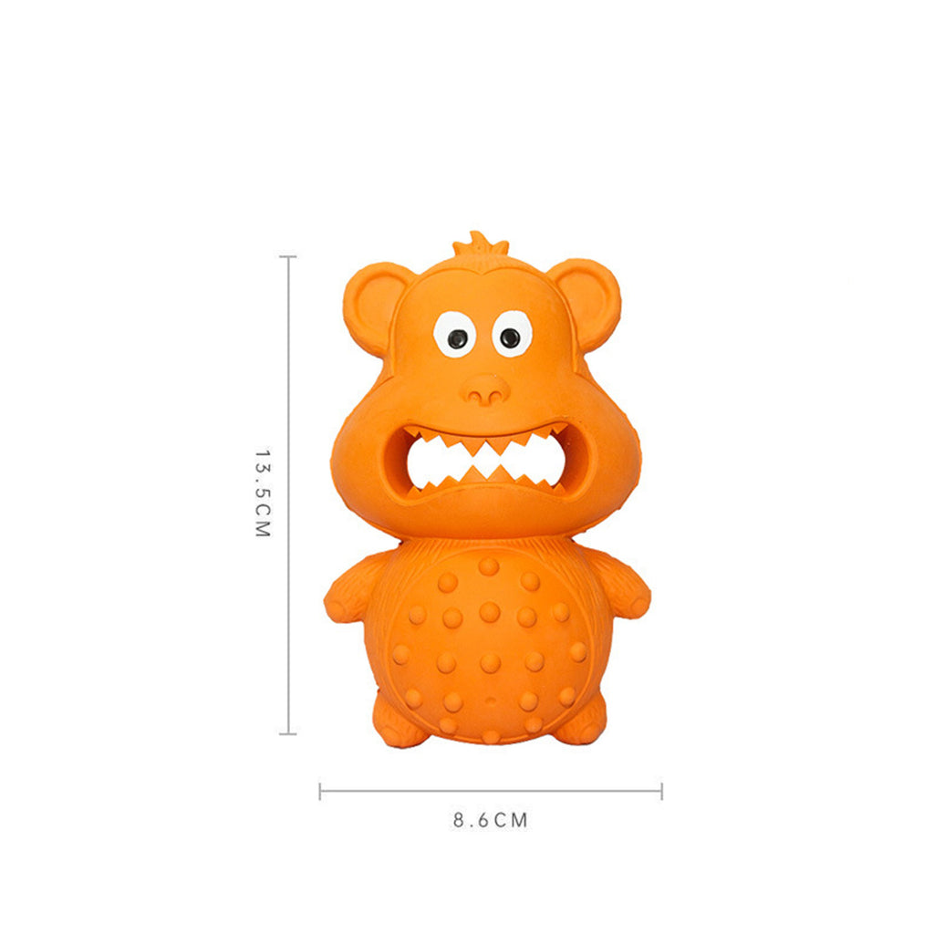 Tough Natural Rubber Squeaky Chew Toy for Dogs