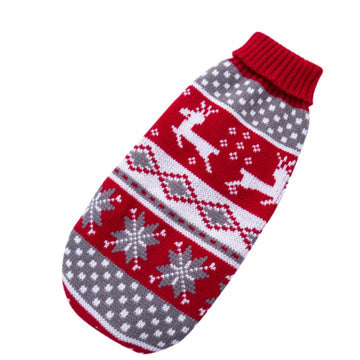 Knit Dog Sweater for Large Breeds – Cozy Pullover for Goldens & Labs – detail view