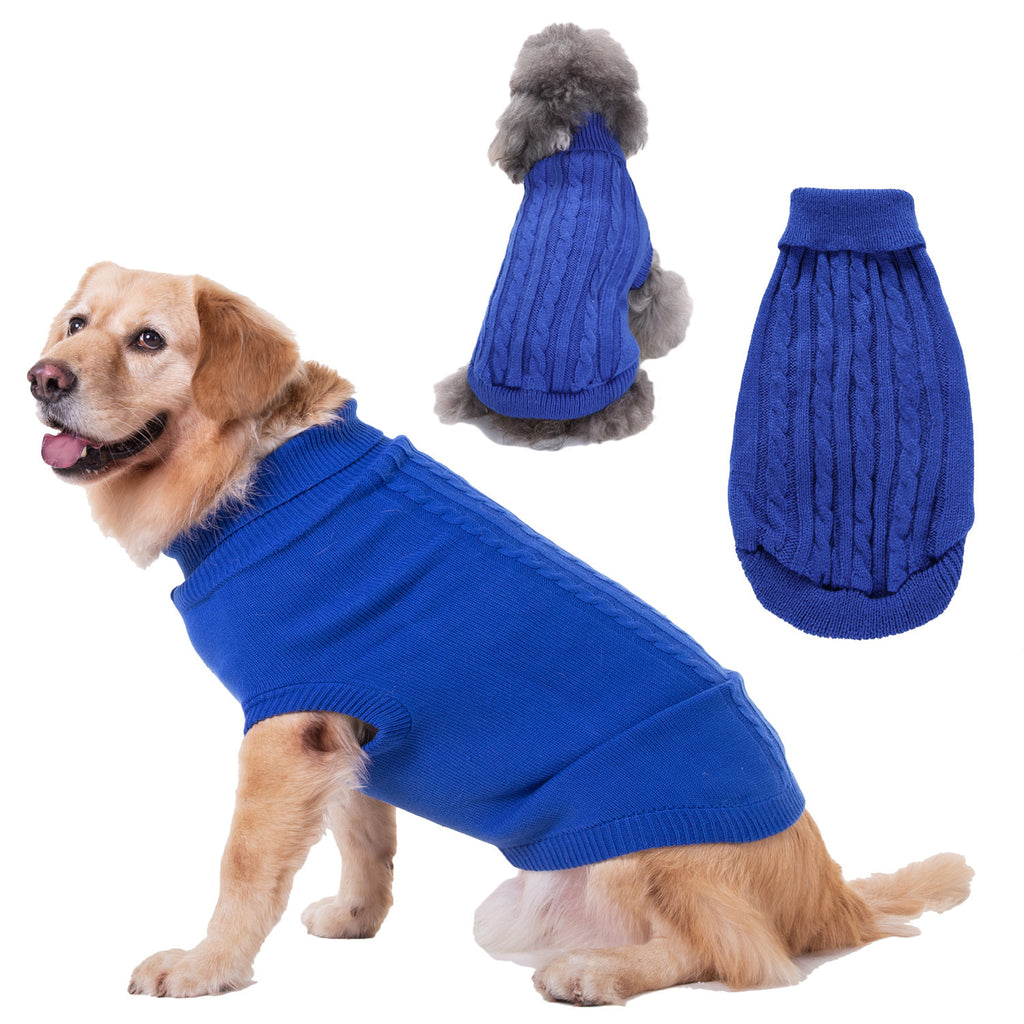 Solid Color Acrylic Sweater for Puppies and Small Dogs