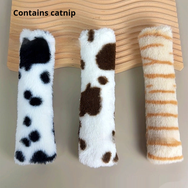 Plush Catnip Pillow Toy – Crinkle Sound Cat Kicker – side view