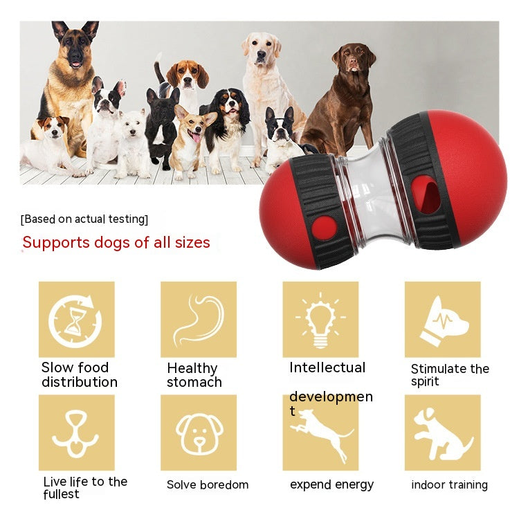 Food Dispensing Dog Toy Tumbler Leaky Food Ball Puzzle Toys Interactive Slowly Feeding Protect Stomach Increase Intelligence Pets Toy Pet Products - kindoPet