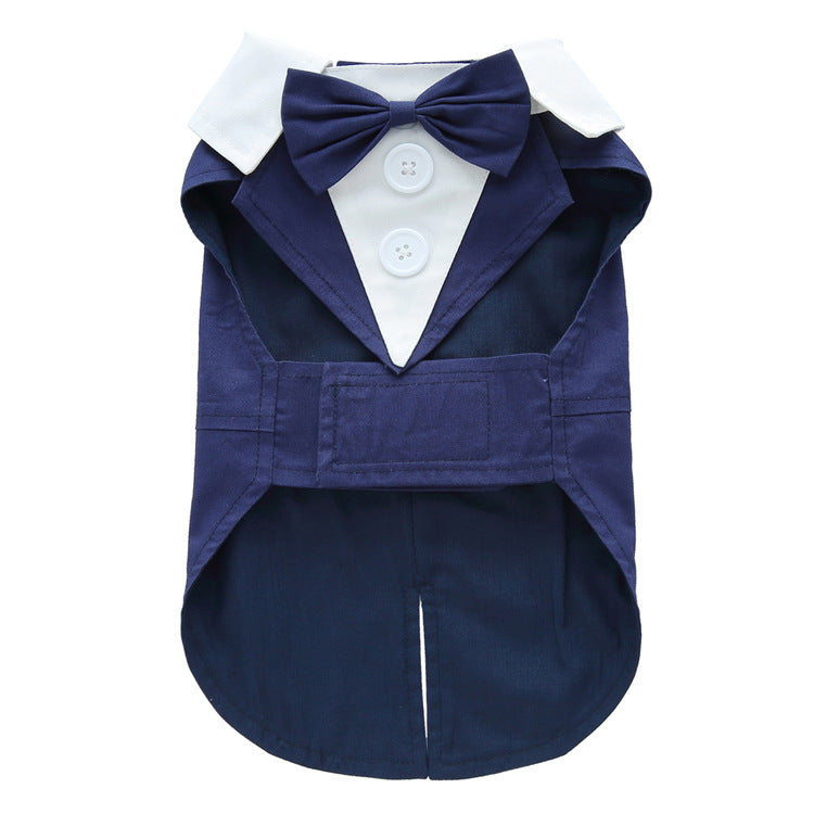Polyester Tuxedo-Style Dog Outfit for Dress-Up Occasions, for dogs.