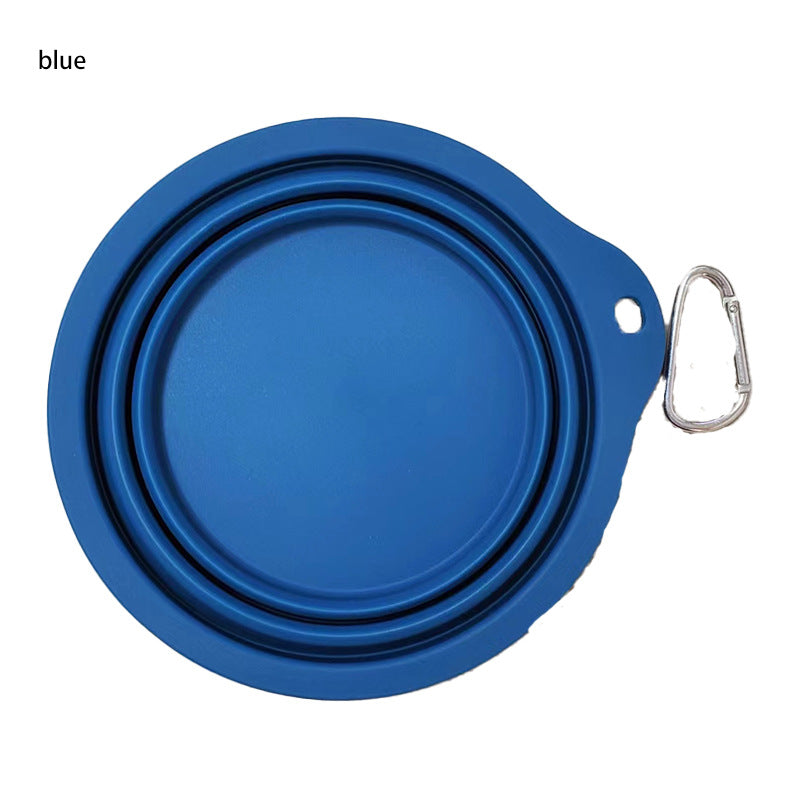 Foldable Silicone Travel Bowl, for dogs.