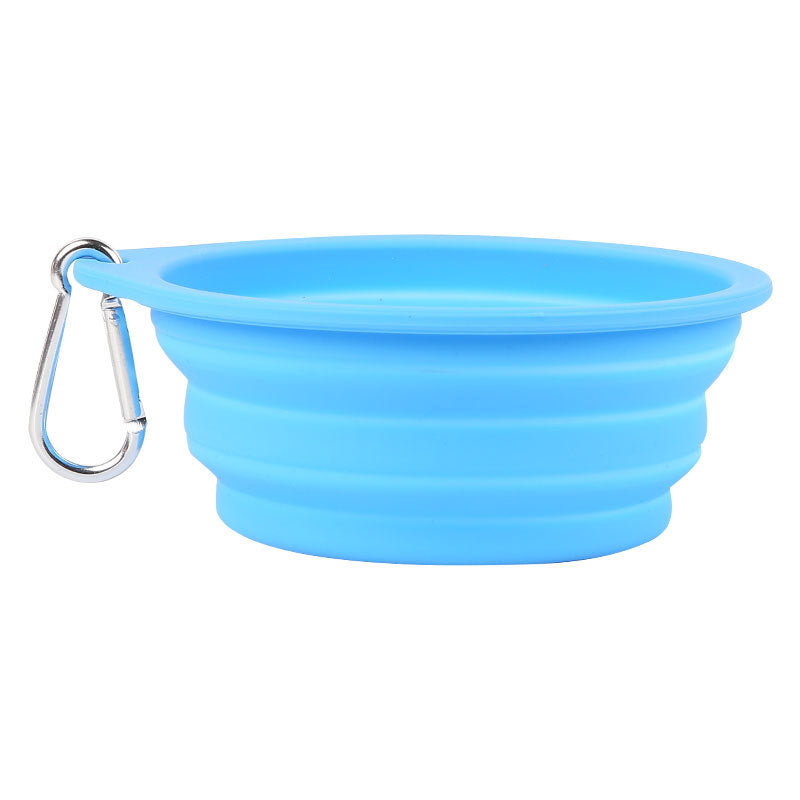 Foldable Silicone Travel Bowl, for dogs.