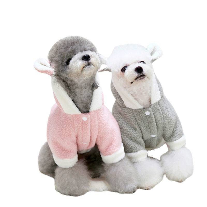 Hooded Fleece Sweater for Small and Medium Pets, for dogs and cats.