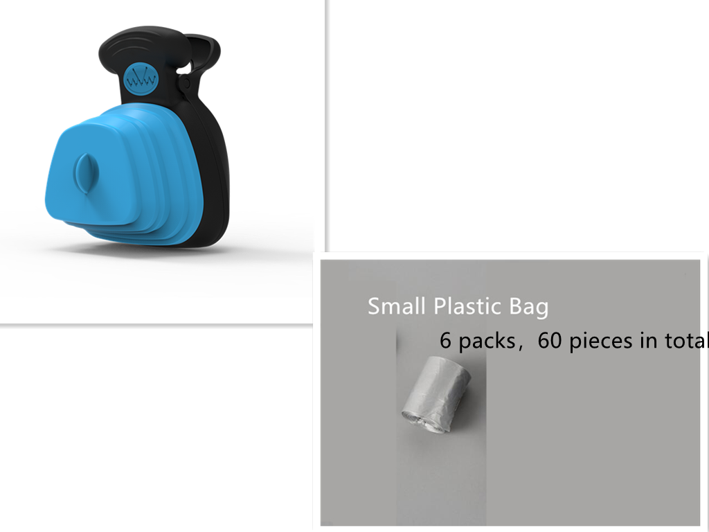 Foldable Poop Scooper with Bag Dispenser for Dogs