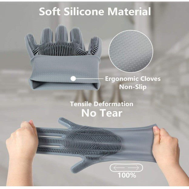 Silicone Grooming Massage Glove, for dogs and cats.