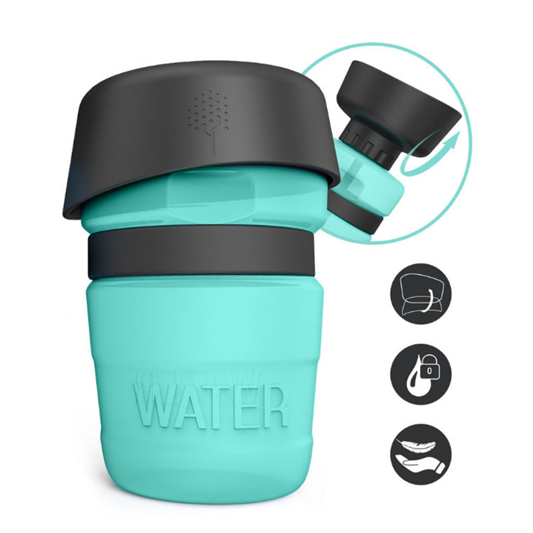 Portable Silicone Squeeze Water Bottle for Pets