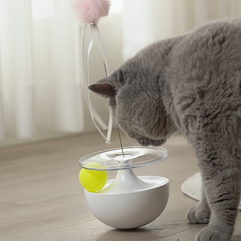 Wobbling Tumbler Play Toy for Independent Cat Fun