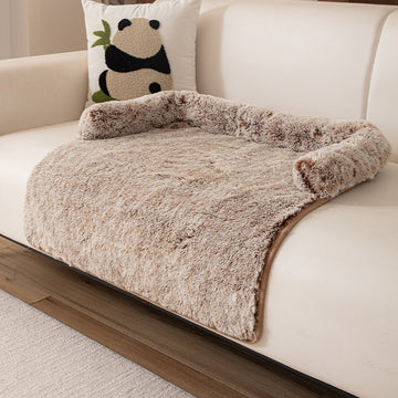 Plush Dog Sofa Bed – Warm Winter Pet Mat – packaging