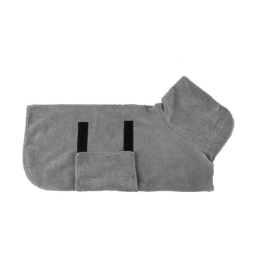 Absorbent Dog Bathrobe – Quick-Dry Microfiber Towel Coat with Belt – pet wearing