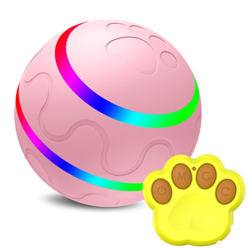 USB Cat Ball Toy - Self-Rotating Interactive Roller – in use
