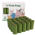 Pet Waste Bag Rolls with Dispenser Box Option, for dogs and cats.