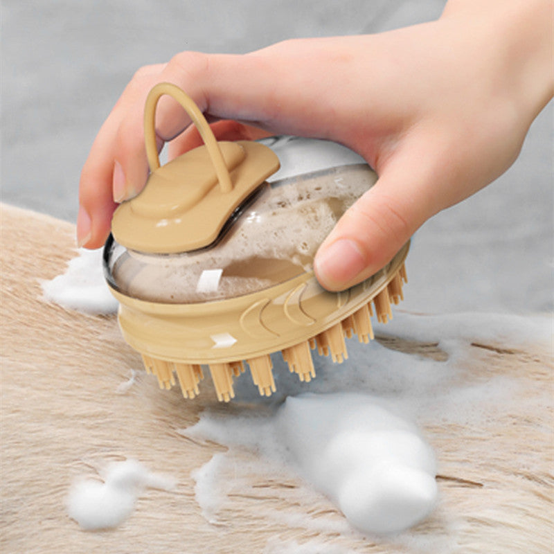 Silicone Bath and Hair Removal Brush, for dogs and cats.