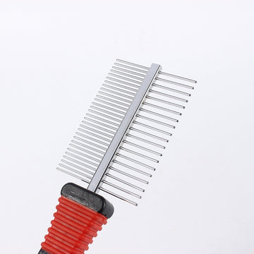 Double Row Density Pet Comb for Detangling and Grooming – lifestyle photo