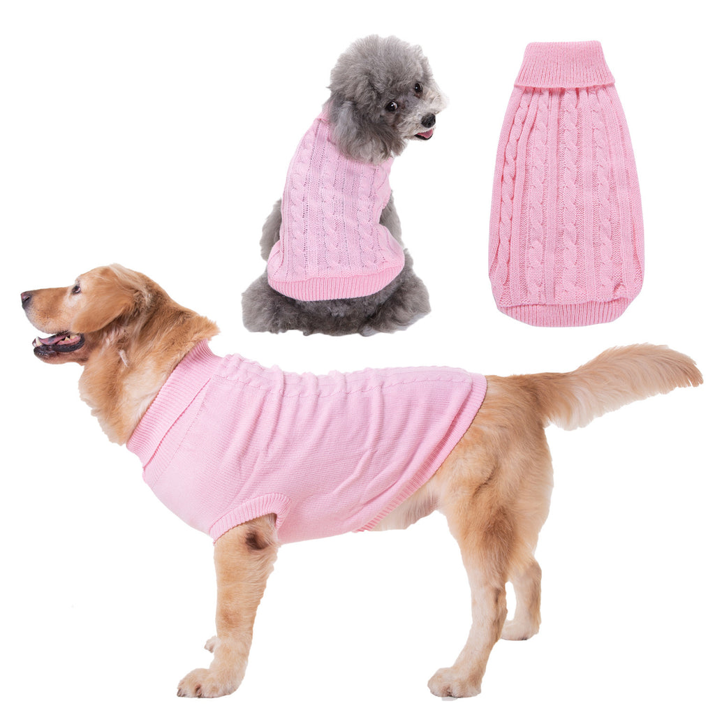 Solid Color Acrylic Sweater for Puppies and Small Dogs