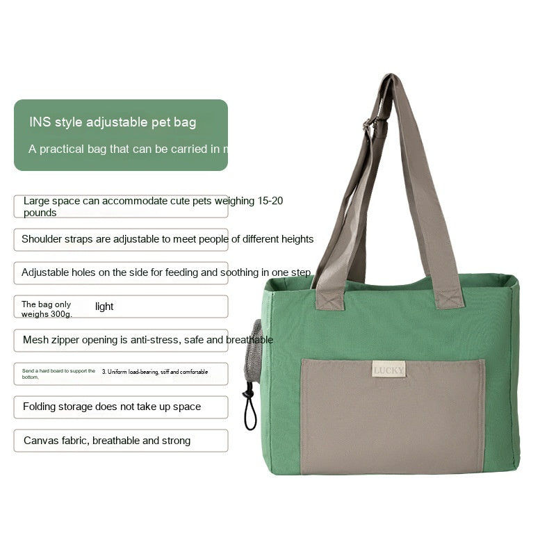 Canvas Shoulder Bag, for cats.