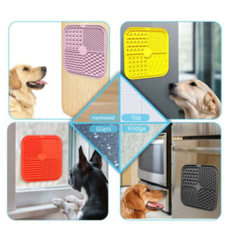 Octagonal Silicone Licking Pad for Slow Feeding, for dogs and cats.
