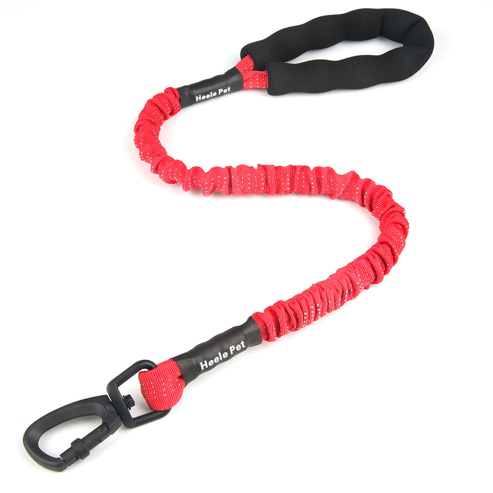 Elastic Bungee Traction Leash with Neoprene Handle, for dogs.