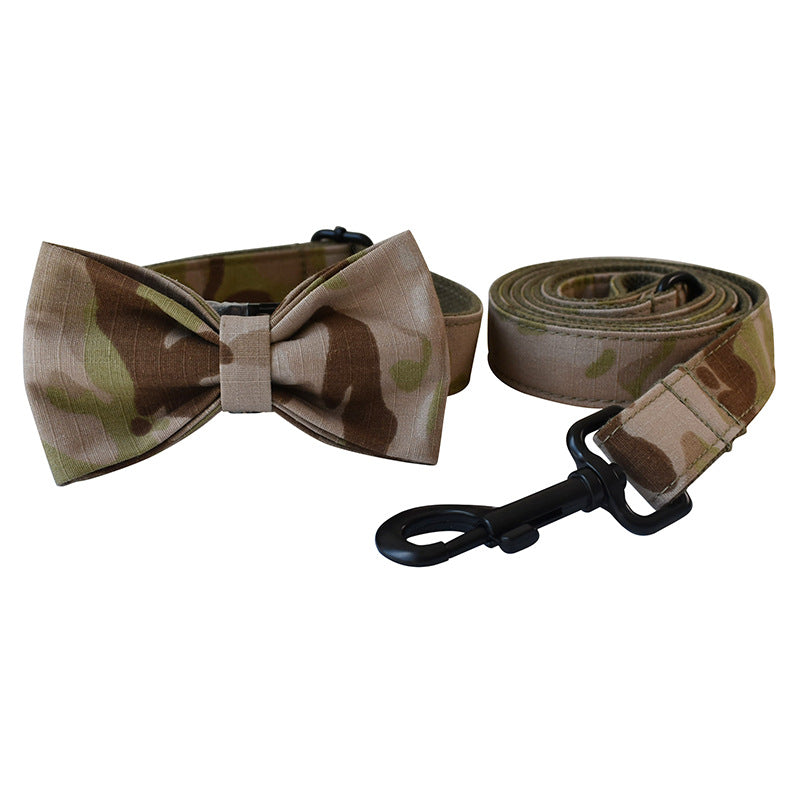 Camouflage Print Leash and Collar Set, for dogs.