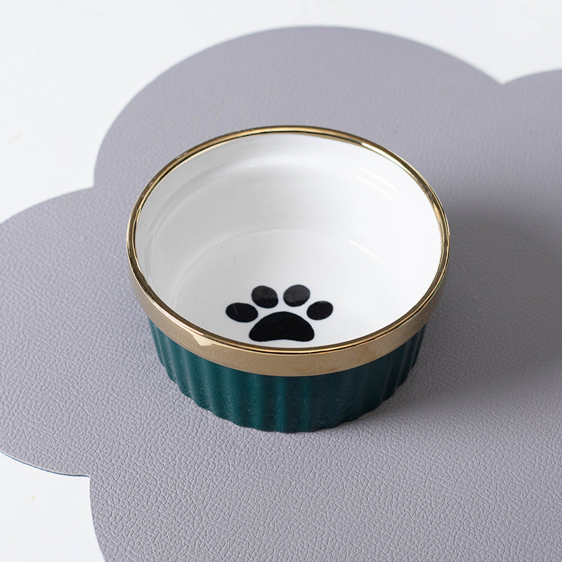 Raised Double Bowl and Stand Set, for cats.