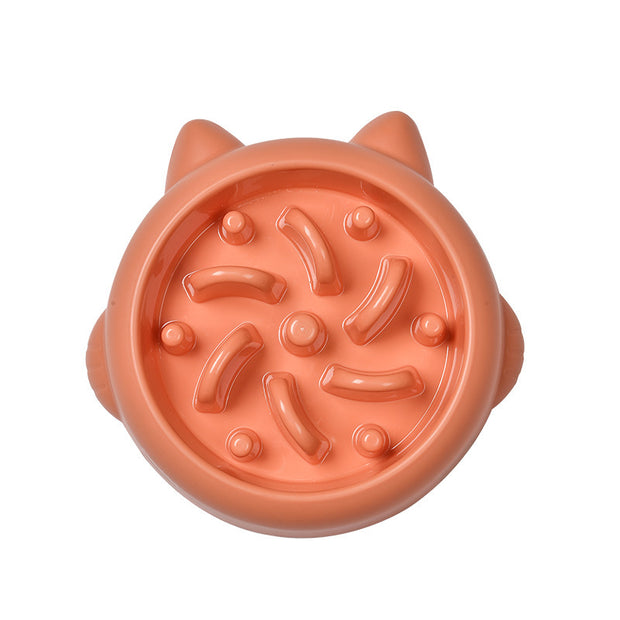 Slow Feeder Dog Bowl - Anti-Choking Stainless Steel Pet Dish – close-up