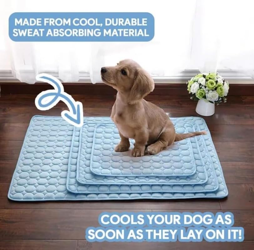 Breathable Self-Cooling Ice Silk Pet Mat for Summer