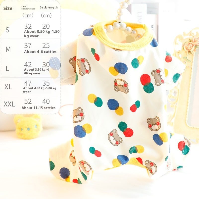Cotton Fall and Winter Pajamas, for dogs.