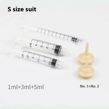 Kitten & Puppy Nursing Bottle Set – Silicone Feeding Syringe – close-up