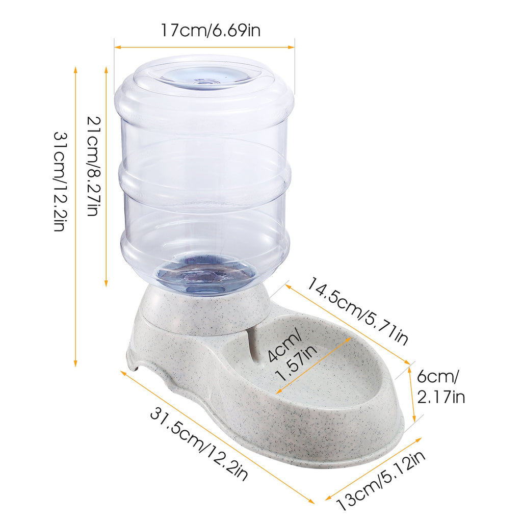 3.5L Gravity Self-Dispensing Pet Water Feeder