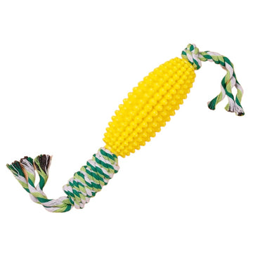 Corn Knot Dog Chew Toy – Teeth Cleaning Rope Ball for Small & Large Dogs – detail view