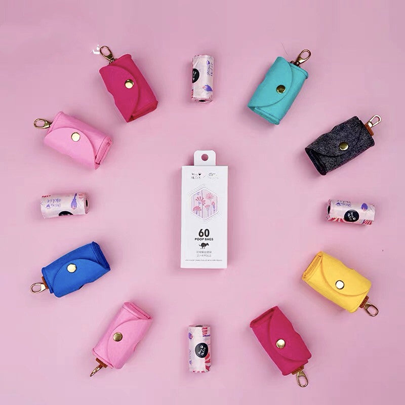 Portable Thick Poop Bag Dispenser, for dogs.